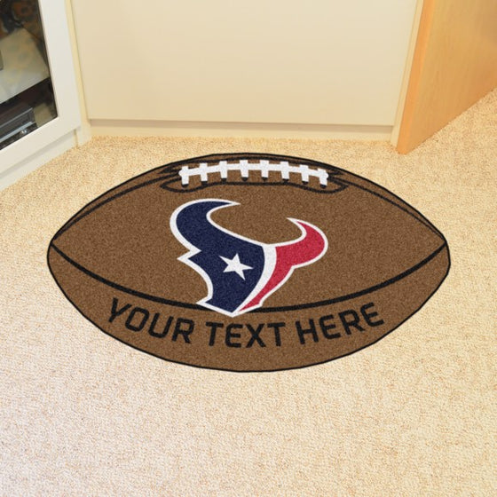 Houston Texans Personalized Football Mat