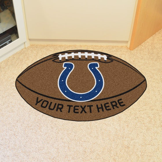 Indianapolis Colts Personalized Football Mat