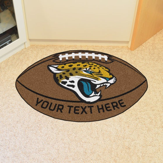 Jacksonville Jaguars Personalized Football Mat