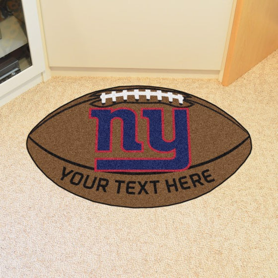 New York Giants Personalized Football Mat