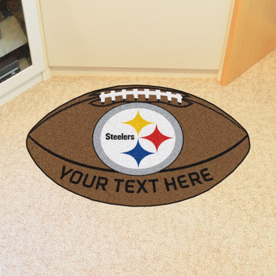 Pittsburgh Steelers Personalized Football Mat