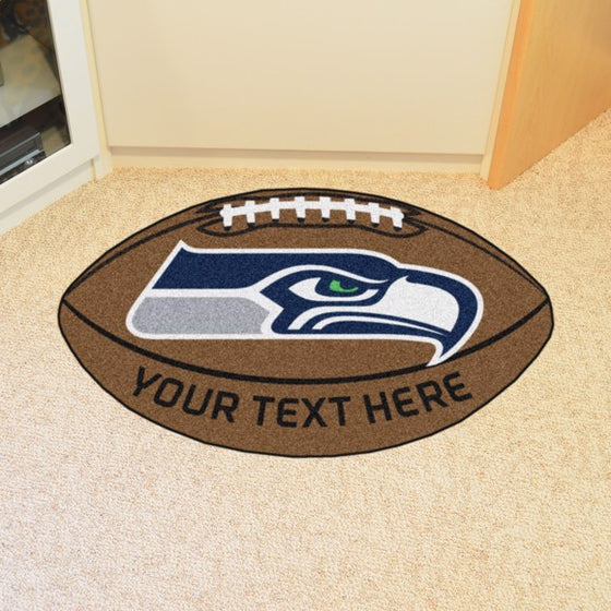 Seattle Seahawks Personalized Football Mat