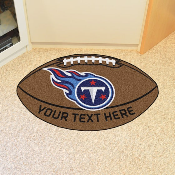 Tennessee Titans Personalized Football Mat