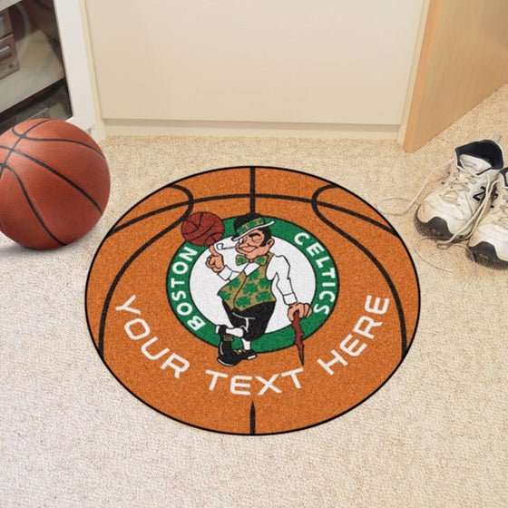 Boston Celtics Personalized Basketball Mat