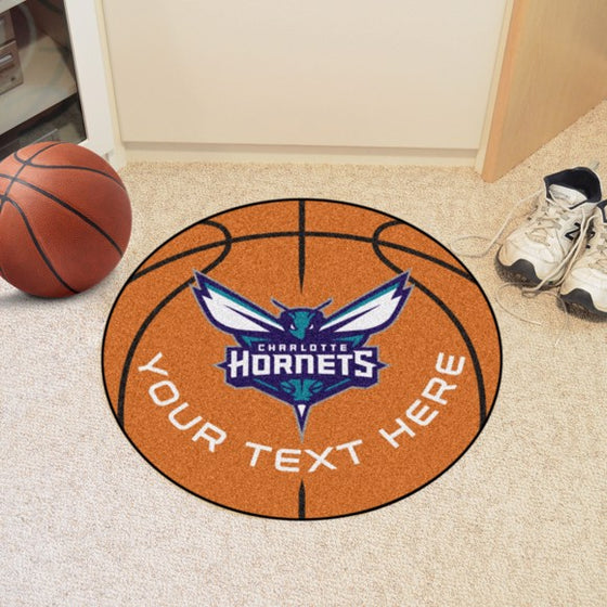 Charlotte Hornets Personalized Basketball Mat