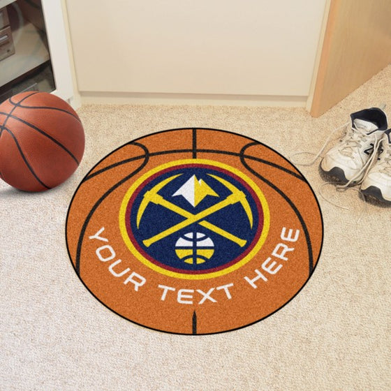 Denver Nuggets Personalized Basketball Mat