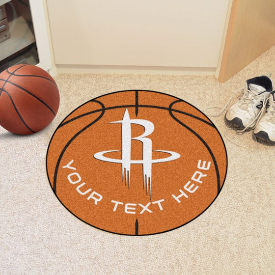 Houston Rockets Personalized Basketball Mat
