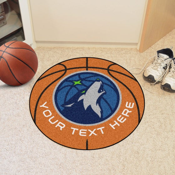 Minnesota Timberwolves Personalized Basketball Mat