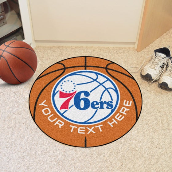 Philadelphia 76ers Personalized Basketball Mat
