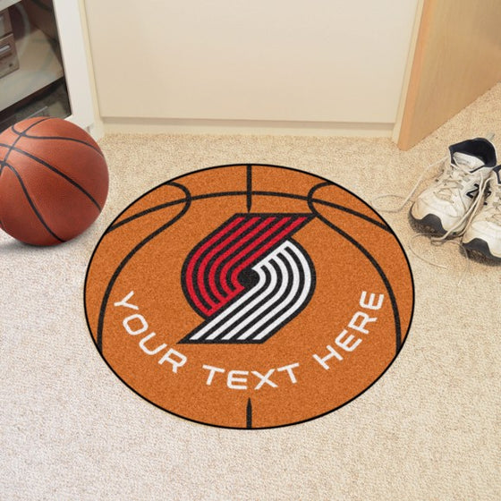 Portland Trail Blazers Personalized Basketball Mat