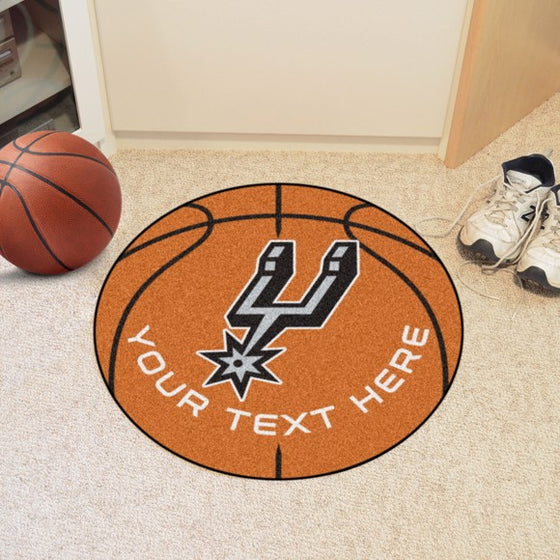 San Antonio Spurs Personalized Basketball Mat