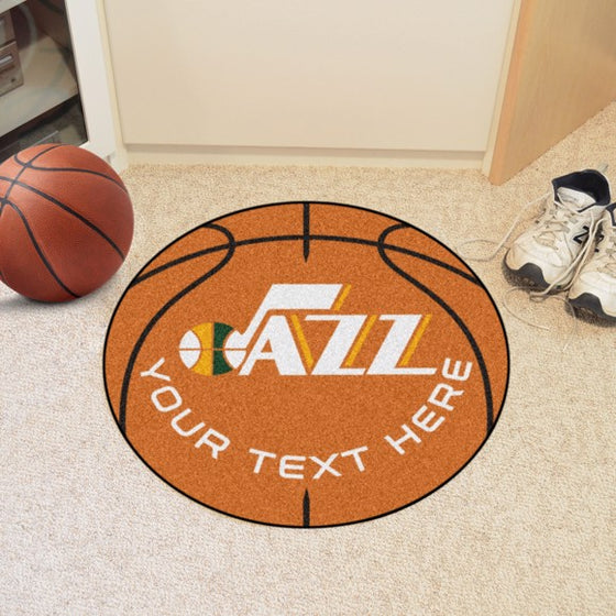 Utah Jazz Personalized Basketball Mat
