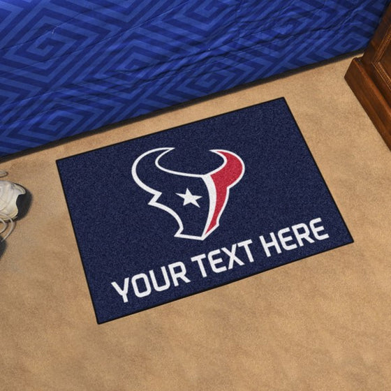 Houston Texans Personalized Starter Mat