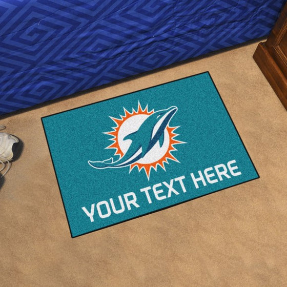 Miami Dolphins Personalized Starter Mat