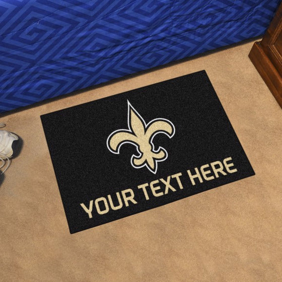 New Orleans Saints Personalized Starter Mat