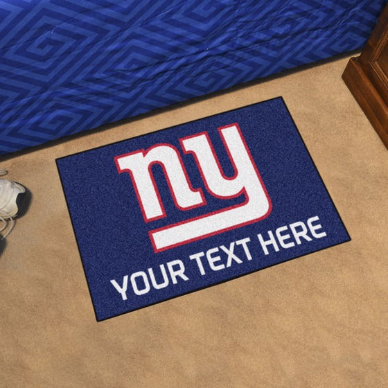 New York Giants Personalized Starter Mat