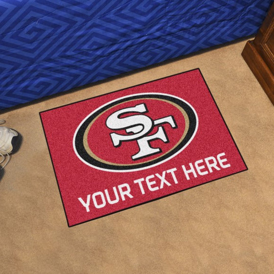 San Francisco 49ers Personalized Starter Mat