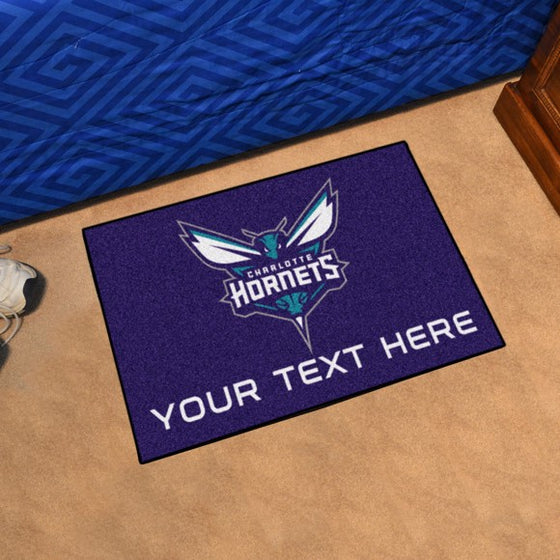 Charlotte Hornets Personalized Starter Mat