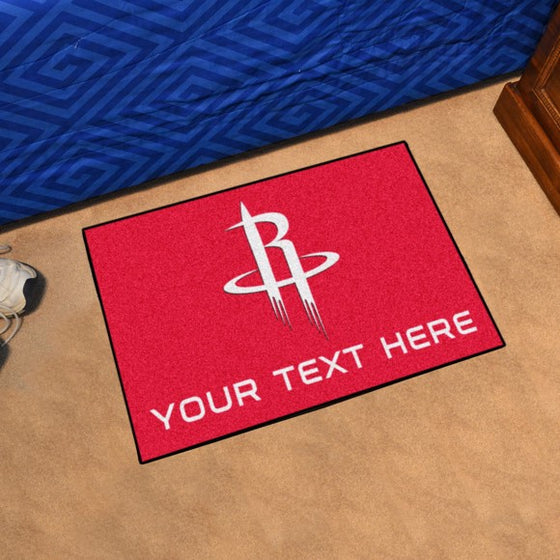 Houston Rockets Personalized Starter Mat