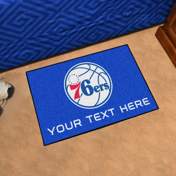 Philadelphia 76ers Personalized Starter Mat