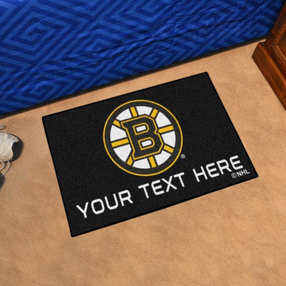 Boston Bruins Personalized Starter Mat