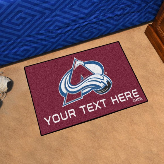 Colorado Avalanche Personalized Starter Mat