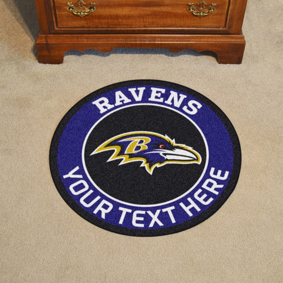 Baltimore Ravens Personalized Roundel Mat