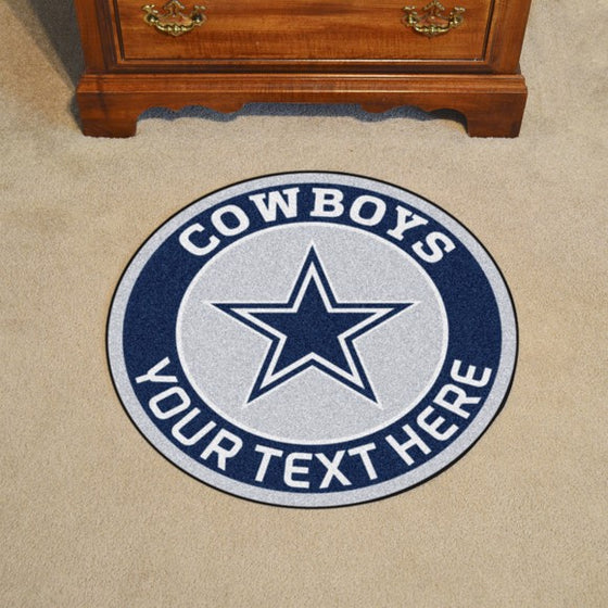 Dallas Cowboys Personalized Roundel Mat