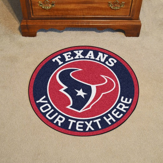 Houston Texans Personalized Roundel Mat