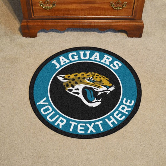Jacksonville Jaguars Personalized Roundel Mat