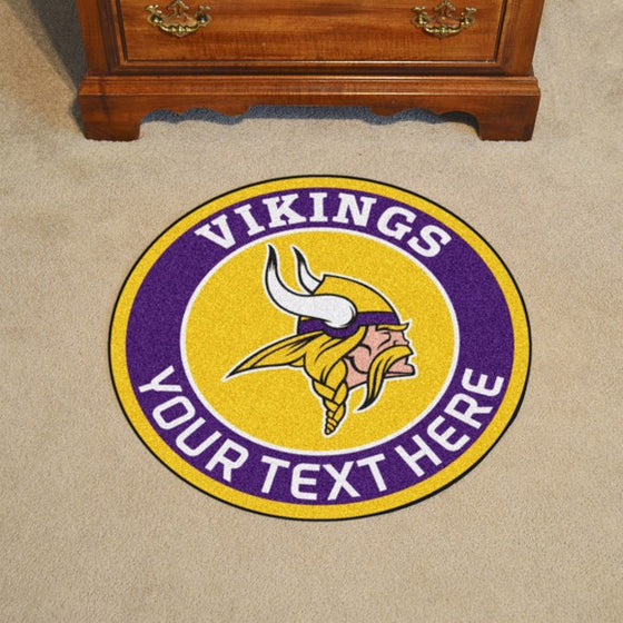 Minnesota Vikings Personalized Roundel Mat