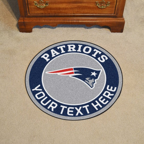 New England Patriots Personalized Roundel Mat