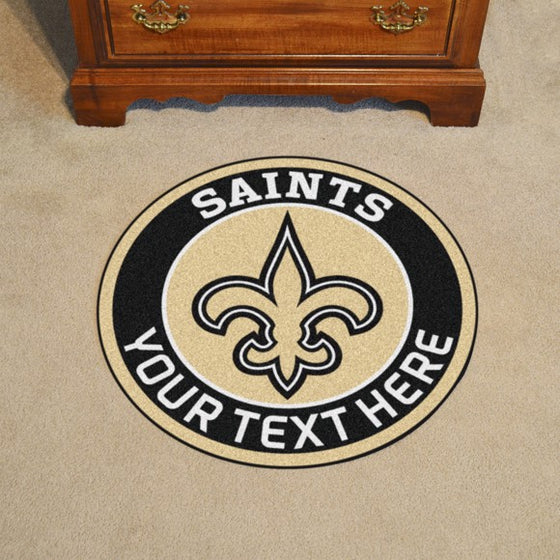 New Orleans Saints Personalized Roundel Mat