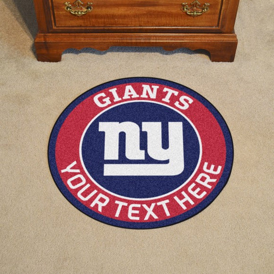 New York Giants Personalized Roundel Mat