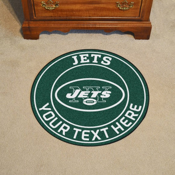 New York Jets Personalized Roundel Mat