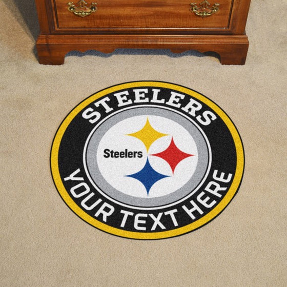 Pittsburgh Steelers Personalized Roundel Mat