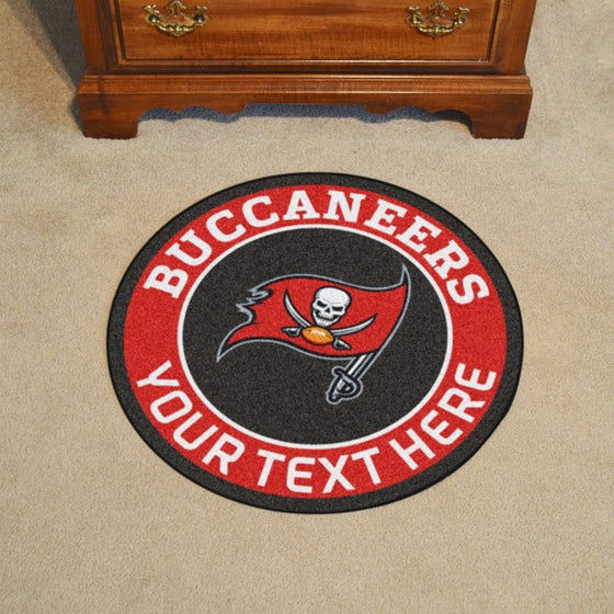 Tampa Bay Buccaneers Personalized Roundel Mat