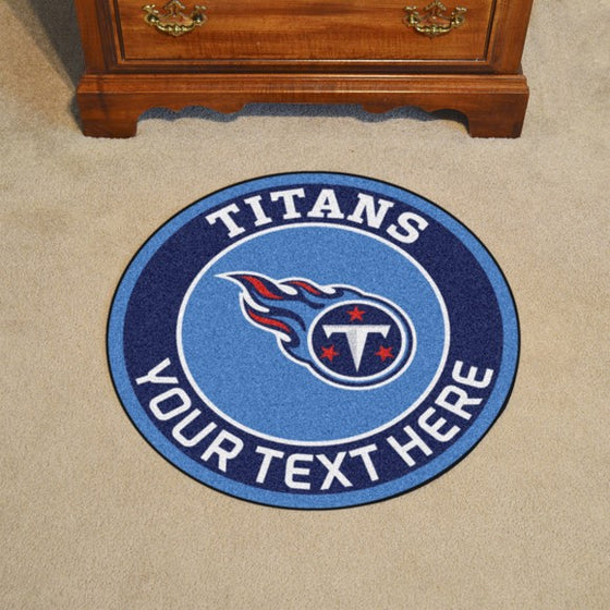 Tennessee Titans Personalized Roundel Mat