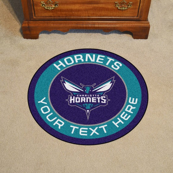 Charlotte Hornets Personalized Roundel Mat