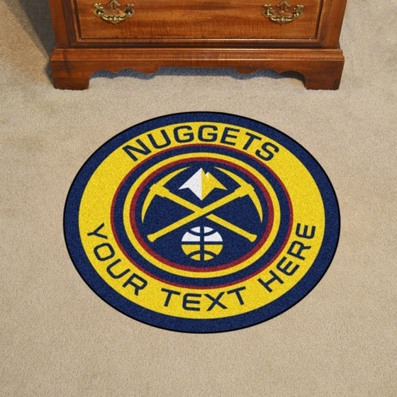 Denver Nuggets Personalized Roundel Mat