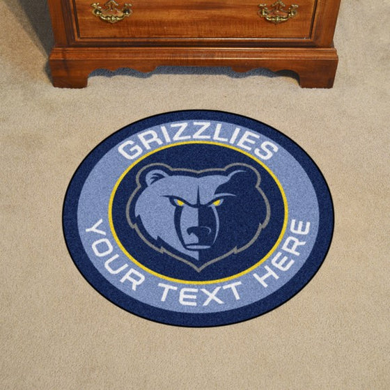 Memphis Grizzlies Personalized Roundel Mat