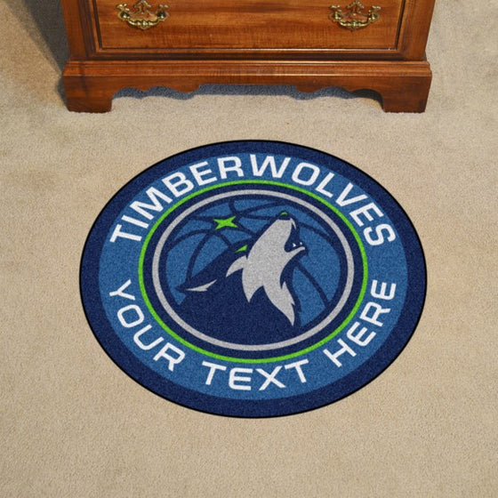 Minnesota Timberwolves Personalized Roundel Mat