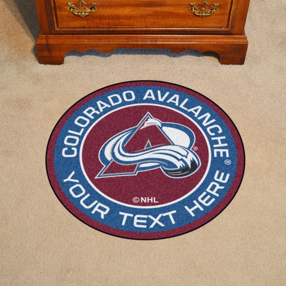 Colorado Avalanche Personalized Roundel Mat