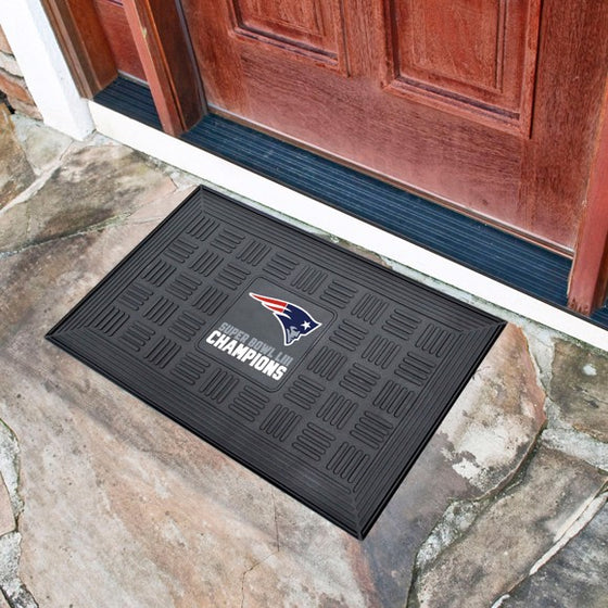 New England Patriots Super Bowl LIII Champions Vinyl Door Mat