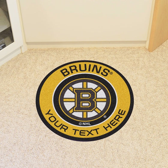 Boston Bruins Personalized Roundel Mat