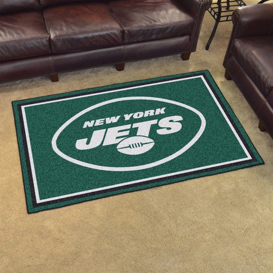 New York Jets 4'x6' Plush Rug