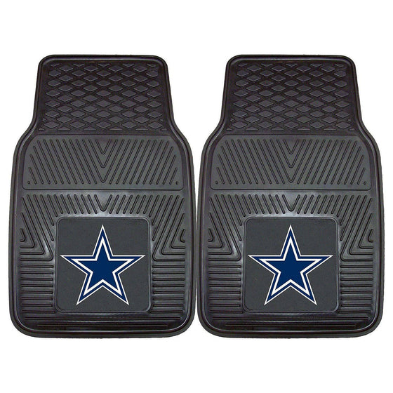 NFL Dallas Cowboys Heavy Duty Vinyl Front Seat Car Mats - 757 Sports Collectibles