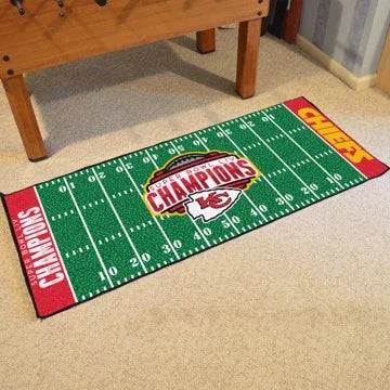 Kansas City Chiefs Super Bowl LIV 54 Champions Football Field Runner 30"x72"