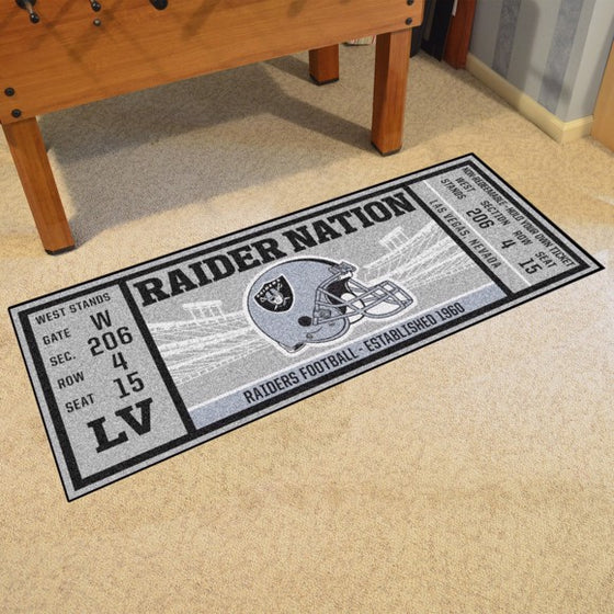 Oakland Raiders Ticket Runner - 757 Sports Collectibles