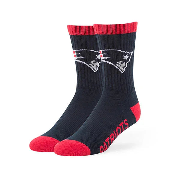 NEW ENGLAND PATRIOTS LIGHT NAVY BOLT 47 SPORT SOCK-M